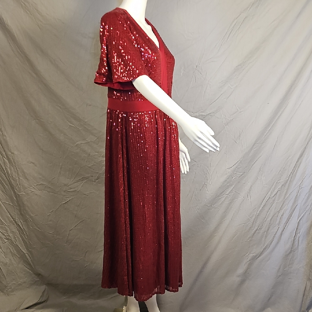 Grace Karin Red Sequin Dress - Picture 4 of 9
